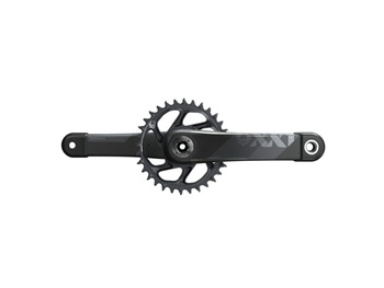 SRAM Kurbelgarnitur XX1 Eagle DH DUB 175mm, 34T DM, schwarz ohne DUB Innenlager, Cannondale AI