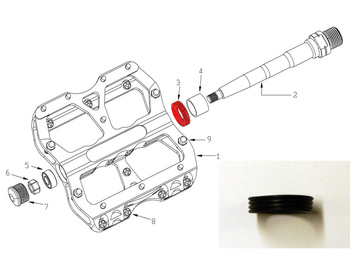 REVERSE Axle Stop Rubber for Escape for Escape Pedal, 2 pcs