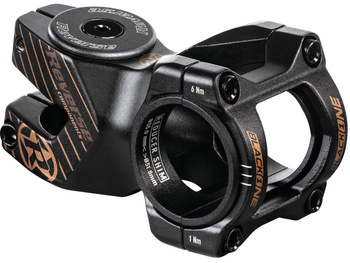 REVERSE Stem Black-ONE D-2 50mm Ø31,8 & Ø35mm (Black/Copper) incl. Top Cap, Screw, Nut