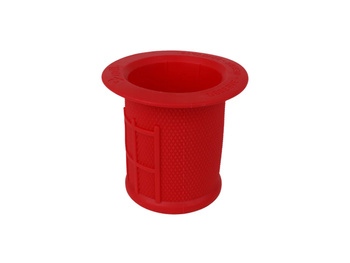 Half Waffle Coozie w/ Liner, red