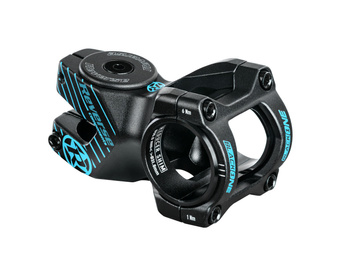 REVERSE Stem Black-ONE D-2 50mm Ø31,8 & Ø35mm (Black/Light-Bl incl. Top Cap, Screw, Nut