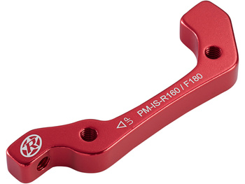 REVERSE Disc-Brake-Adapter 180 VR+160 HR red