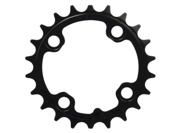 CHAIN RING MTB 24T 64 B V1 ALUMINUM 3MM BLAST BLACK 9 & 10 SPEED