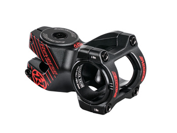 REVERSE Stem Black-ONE D-2 50mm Ø31,8 & Ø35mm (Black/Red) incl. Top Cap, Screw, Nut