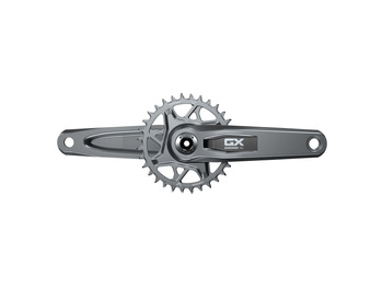 SRAM Kurbel GX Eagle T-Type DUB Wide 165mm, 32T DM, dark polar ohne Innenlager, QF:174mm, CL55