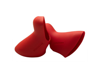 Hoods for Doubletap Levers Red, Pair