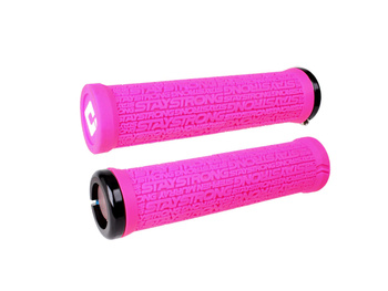 ODI Grips Stay Strong v2.1 pink w/ black clamps 135mm