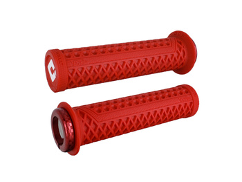 ODI Grips Vans V2.1 Lock-On red w/ red clamps 135mm