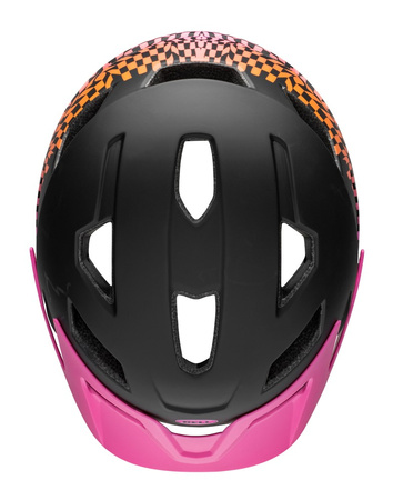 Kask juniorski BELL SIDETRACK MIPS wavy checks matte pink roz. Uniwersalny (50–57 cm) (NEW 2025)