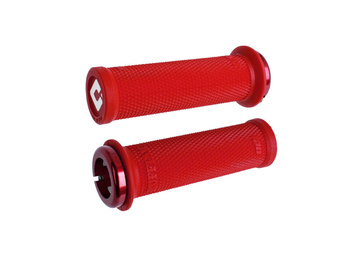 ODI Grips Ruffian Mini V2.1 red w/ red clamps 110mm