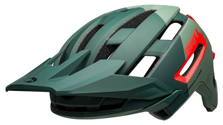 Kask mtb BELL SUPER AIR SPHERICAL matte gloss green infrared roz. L (58-62 cm) (NEW 2025)