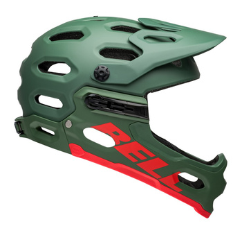 Kask full face BELL SUPER 3R MIPS matte dark green infrared roz. S (52–56 cm) (WYPRZEDAŻ -60%)